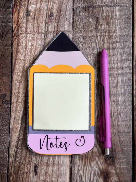 Pencil sticky note set