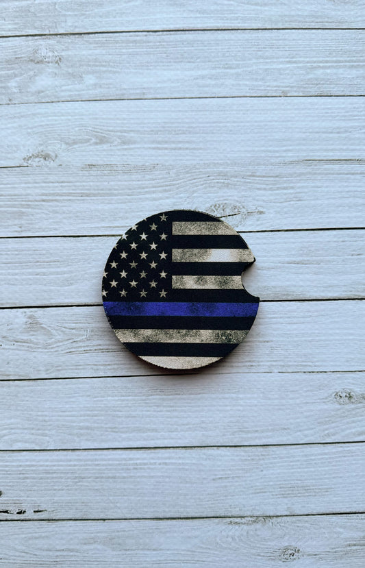 Blue Line car coasters - 2pk