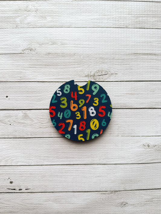 "Navy Numbers" car coasters - 2pk