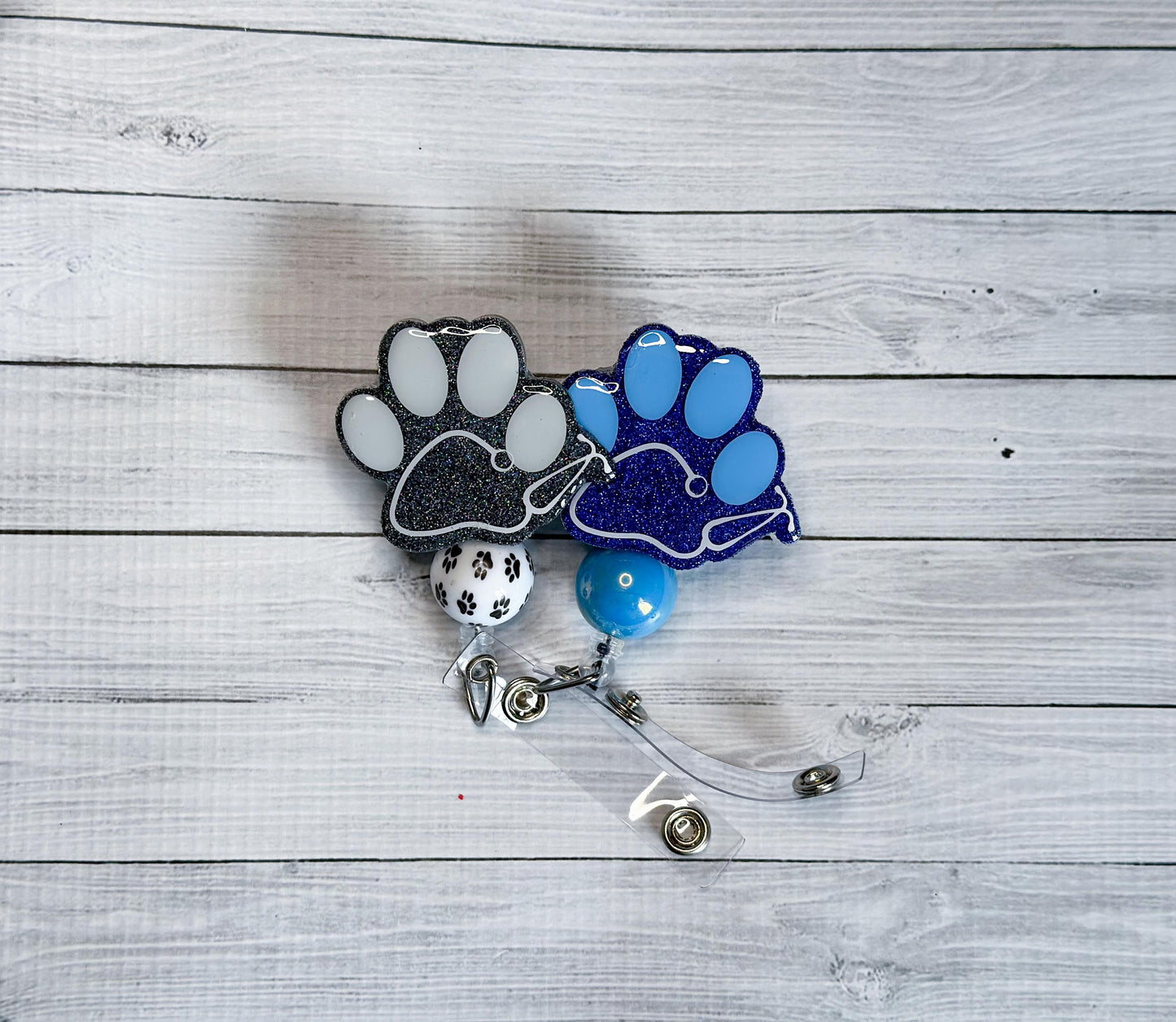 Stethoscope Paw badge reel